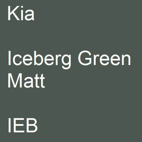 Kia, Iceberg Green Matt, IEB.